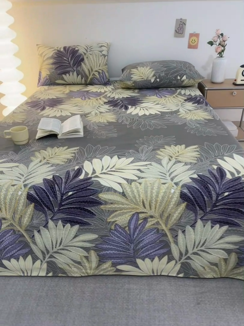 91家纺网 家纺一手货源 找家纺 首爱家纺 2025新款老粗布全棉纯棉床单三件套软凉席子 秀颜