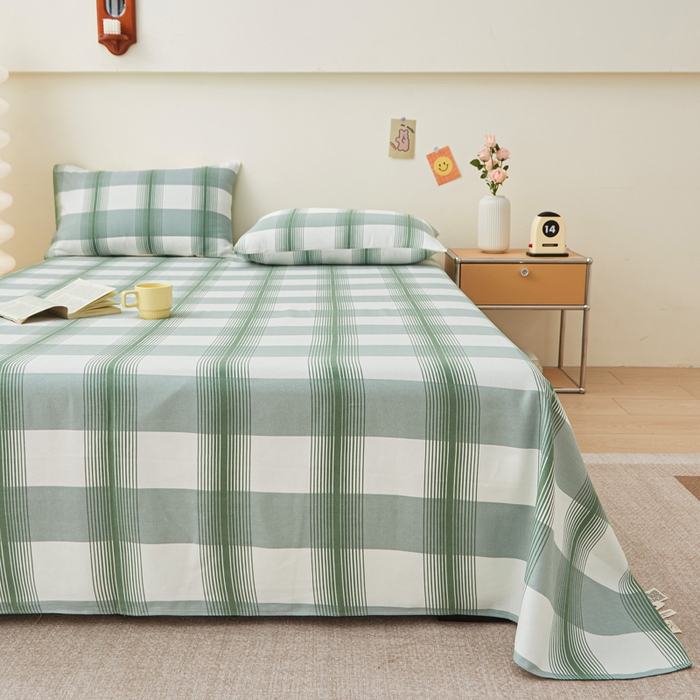 91家纺网 家纺一手货源 找家纺 棉乐町 2025新款全棉纯棉老粗布床单本真