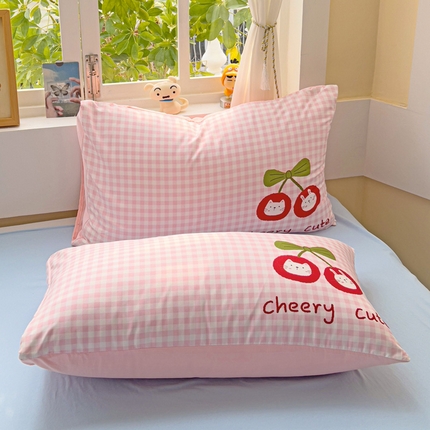 91家纺网 家纺一手货源 找家纺 （总）茉礼 2025新款大版贴布绣水洗棉枕套