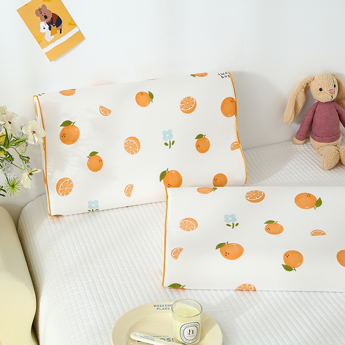 91家纺网 家纺一手货源 找家纺 （总）良佐生活 2025春夏新款儿童学生天丝水洗棉乳胶枕套成人记忆枕枕头套