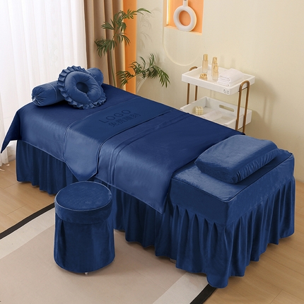 91家纺网 家纺一手货源 找家纺 （总）琪宝阁 2025新款轻奢一族系列立丝绒美 容床罩套件