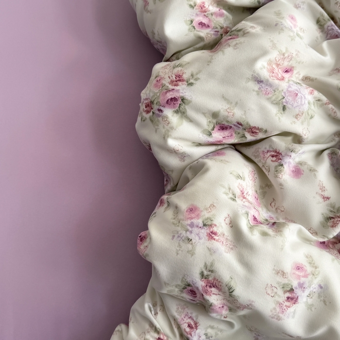 91家纺网 家纺一手货源 找家纺 梦莱斯 2025新款A类有氧针织棉双层纱系列四件套 思绪