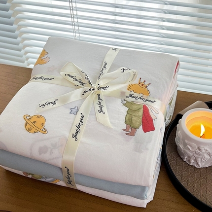 91家纺网 家纺一手货源 找家纺 （总）优选良品  2025针织棉双层纱四件套小碎花被套床单床笠款学生三件套新款直播爆款（第一批）【提供买家秀】