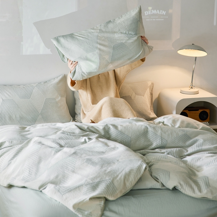 91家纺网 家纺一手货源 找家纺 简家居 2025新款四件套-星空物语 绿