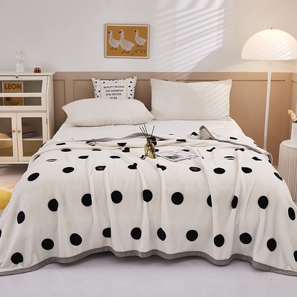 91家纺网 家纺一手货源 找家纺 （总）肖恩毯业 2025新款印花雪貂绒毛毯沙发盖毯午睡毯子