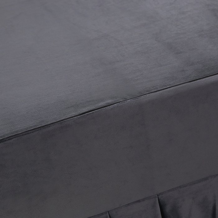 91家纺网 家纺一手货源 找家纺 琪宝阁 2025新款轻奢一族系列立丝绒美 容床罩套件 轻奢一族深灰1