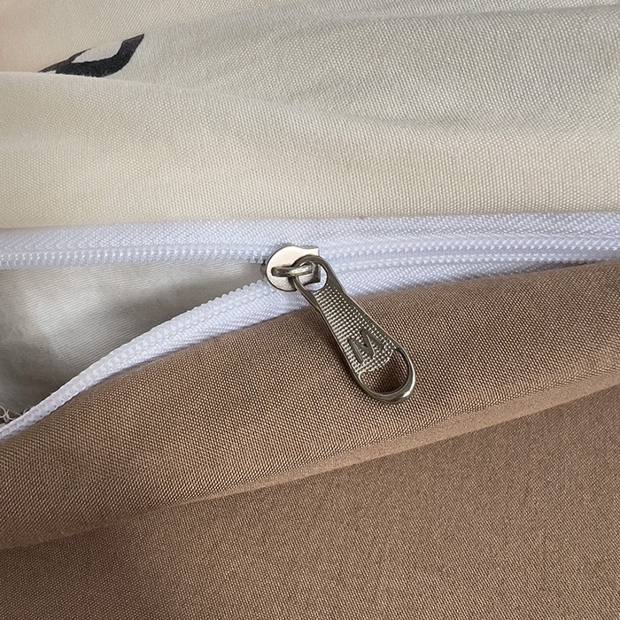 91家纺网 家纺一手货源 找家纺 曼谷家纺 2025新款软糯毛巾绣水洗棉四件套-【买家秀联系微信】专属版权，质检报告 咖啡时光-蝴蝶结