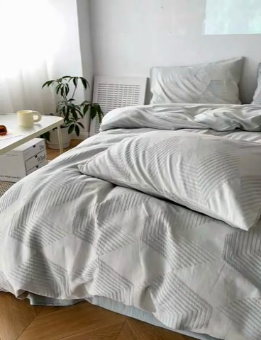 91家纺网 家纺一手货源 找家纺 简家居 2025新款四件套-星空物语 绿