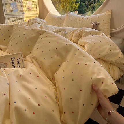 2025新款针织棉双层纱四件套 舒芙蕾