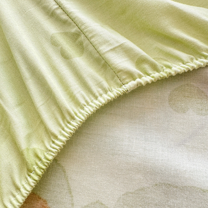 91家纺网 家纺一手货源 找家纺 呗旺鹿 2025新款全棉13372床笠 奶油小熊