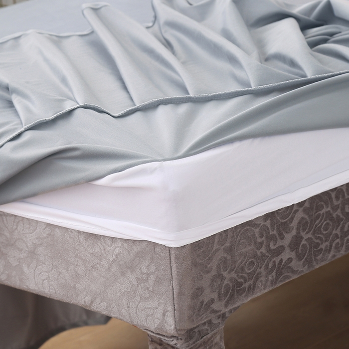 91家纺网 家纺一手货源 找家纺 琪宝阁 2025新款轻奢一族系列立丝绒美 容床罩套件 轻奢一族蓝灰