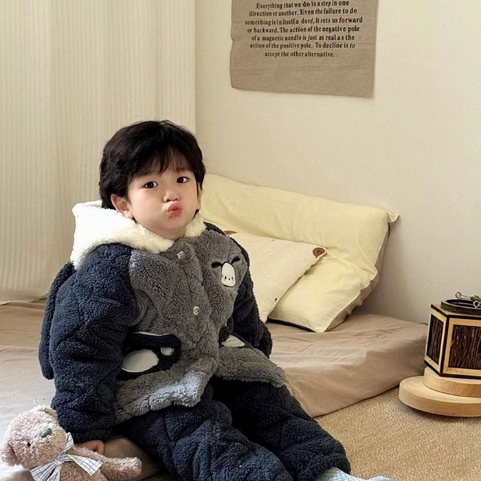 91家纺网 家纺一手货源 找家纺 （总）2025新款儿童夹棉狗狗套装