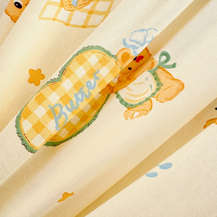 91家纺网 家纺一手货源 找家纺 呗旺鹿 2025新款全棉13372床单 围裙小熊