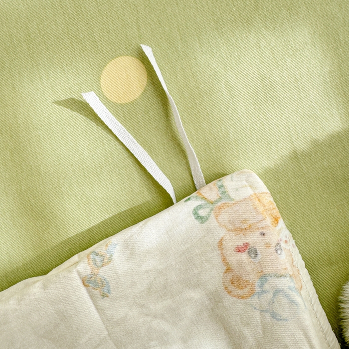 91家纺网 家纺一手货源 找家纺 呗旺鹿 2025新款全棉13372黄油小熊系列四件套 黄油小熊-围裙