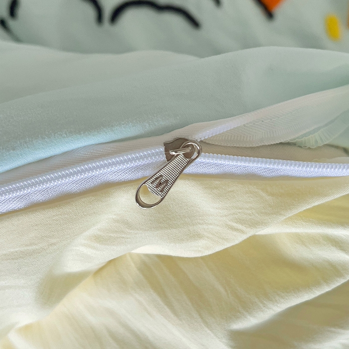 91家纺网 家纺一手货源 找家纺 曼谷家纺 2025新款软糯毛巾绣水洗棉四件套-【买家秀联系微信】专属版权，质检报告 舔狗-薄荷芝士