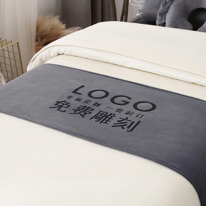 91家纺网 家纺一手货源 找家纺 琪宝阁 2025新款轻奢一族系列立丝绒美 容床罩套件 轻奢一族深灰