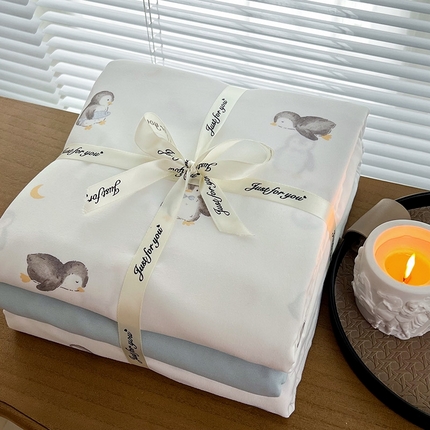 91家纺网 家纺一手货源 找家纺 （总）优选良品  2025针织棉双层纱四件套小碎花被套床单床笠款学生三件套新款直播爆款（第一批）【提供买家秀】