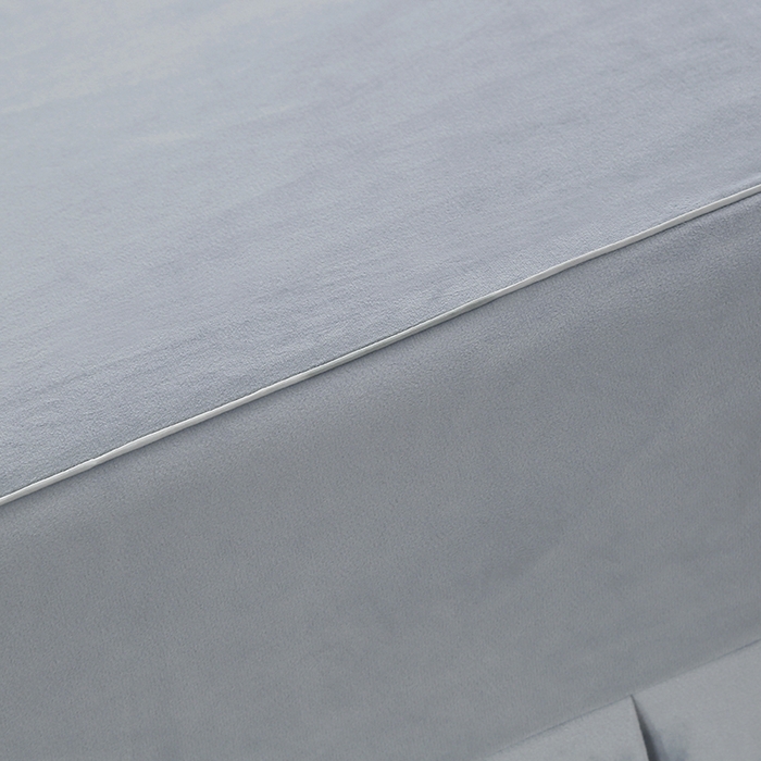 91家纺网 家纺一手货源 找家纺 琪宝阁 2025新款轻奢一族系列立丝绒美 容床罩套件 轻奢一族蓝灰1