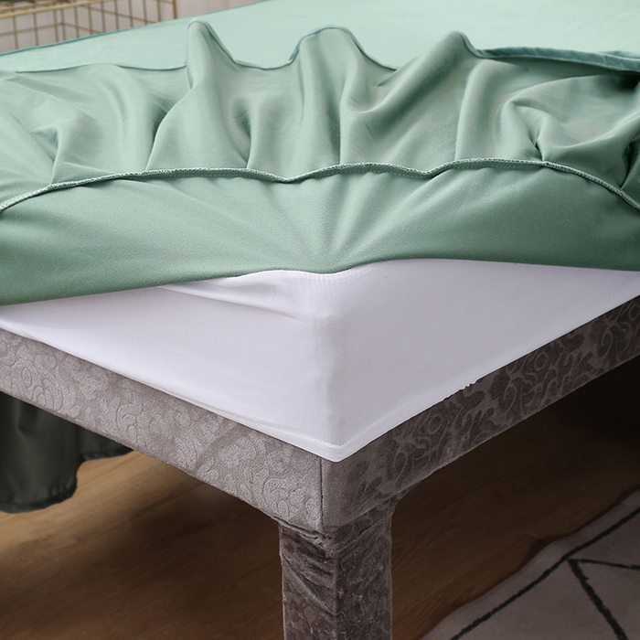 91家纺网 家纺一手货源 找家纺 琪宝阁 2025新款轻奢一族系列立丝绒美 容床罩套件 轻奢一族绿色