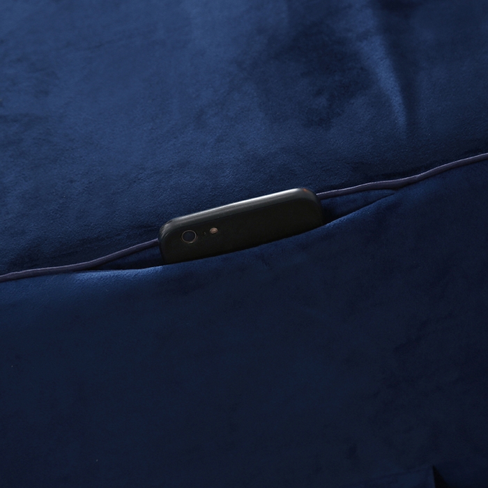 91家纺网 家纺一手货源 找家纺 琪宝阁 2025新款轻奢一族系列立丝绒美 容床罩套件 轻奢一族深蓝1