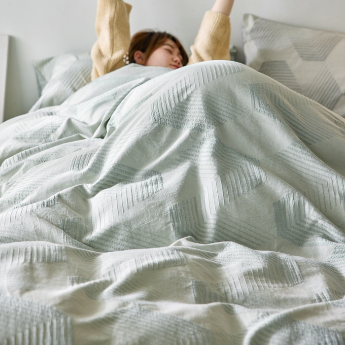 91家纺网 家纺一手货源 找家纺 简家居 2025新款四件套-星空物语 绿