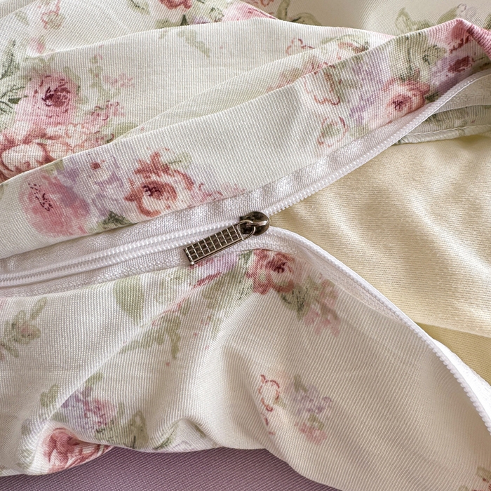 91家纺网 家纺一手货源 找家纺 梦莱斯 2025新款A类有氧针织棉双层纱系列四件套 思绪