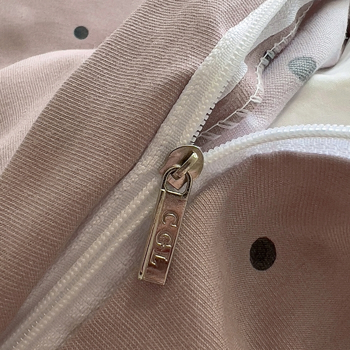 91家纺网 家纺一手货源 找家纺 2025新款针织棉双层纱四件套 豆蔻