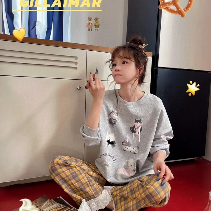 91家纺网 家纺一手货源 找家纺 （总）2025新款小熊家-格子宠物