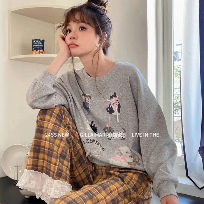 91家纺网 家纺一手货源 找家纺 （总）2025新款小熊家-格子宠物