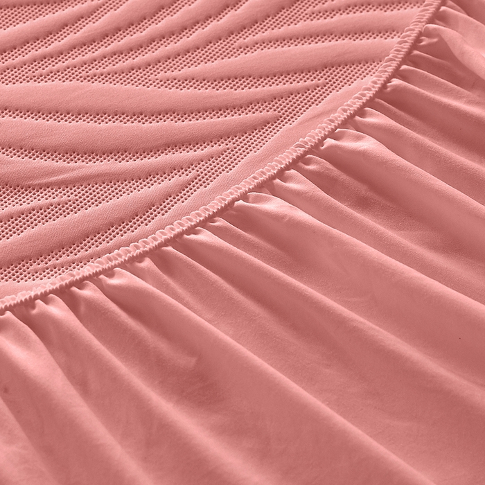 91家纺网 家纺一手货源 找家纺 盛眠 2025新款水洗棉夹棉床笠-云漾 云漾-豆沙