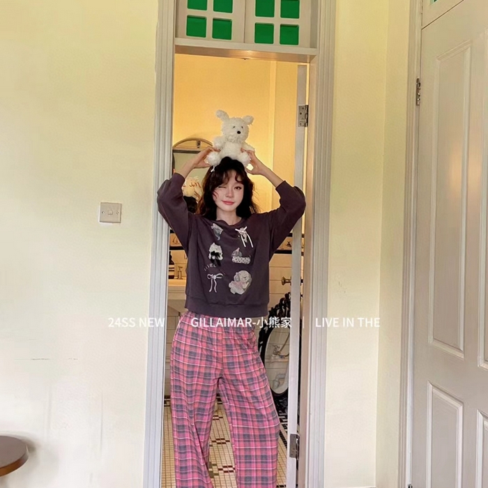 91家纺网 家纺一手货源 找家纺 （总）2025新款小熊家-格子宠物