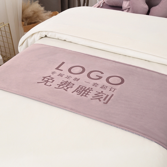 91家纺网 家纺一手货源 找家纺 琪宝阁 2025新款轻奢一族系列立丝绒美 容床罩套件 轻奢一族豆沙