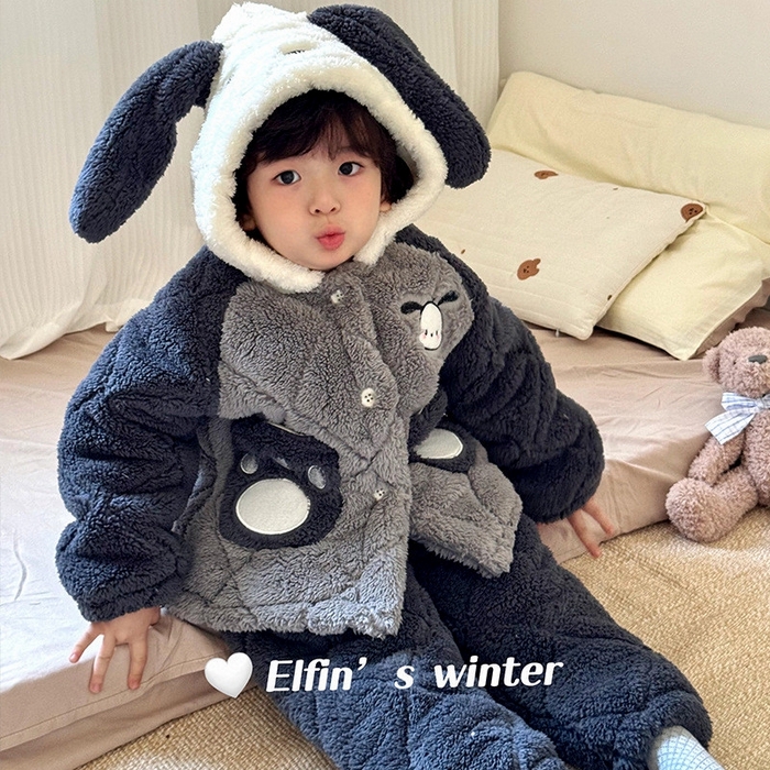 91家纺网 家纺一手货源 找家纺 （总）2025新款儿童夹棉狗狗套装