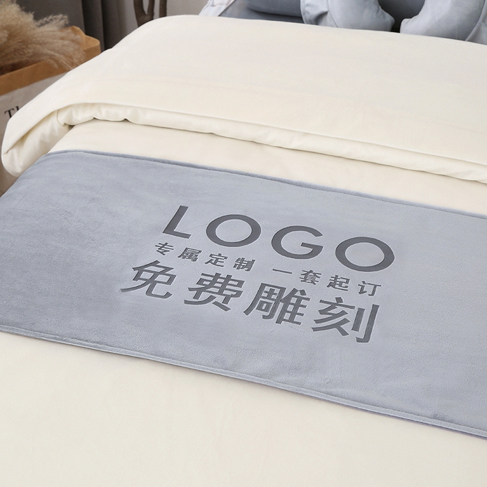 91家纺网 家纺一手货源 找家纺 琪宝阁 2025新款轻奢一族系列立丝绒美 容床罩套件 轻奢一族蓝灰