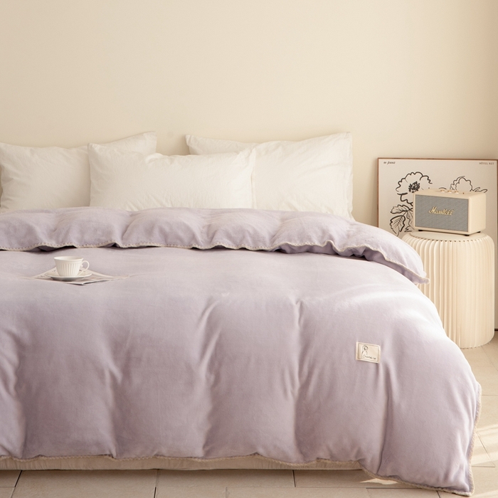 91家纺网 家纺一手货源 找家纺 （总）法芙娜 2025新款230克全消光牛奶绒被套毯