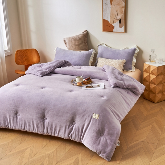 91家纺网 家纺一手货源 找家纺 （总）法芙娜 2025新款230克全消光牛奶绒懒人被