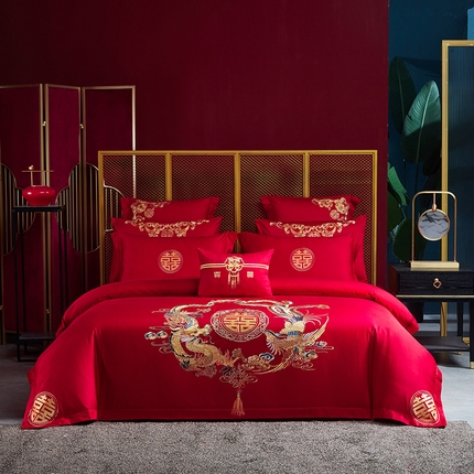 91家纺网 家纺一手货源 找家纺 （总）东方合美（原：皇家传奇） 2023新款100磨毛婚庆多件套系列