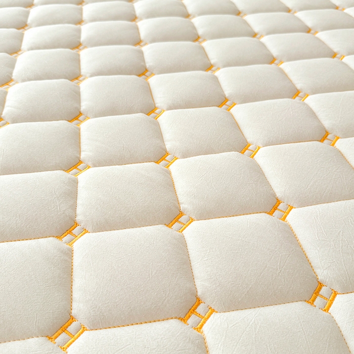 91家纺网 家纺一手货源 找家纺 3C 2024新款H全棉水洗棉床笠 珍珠白