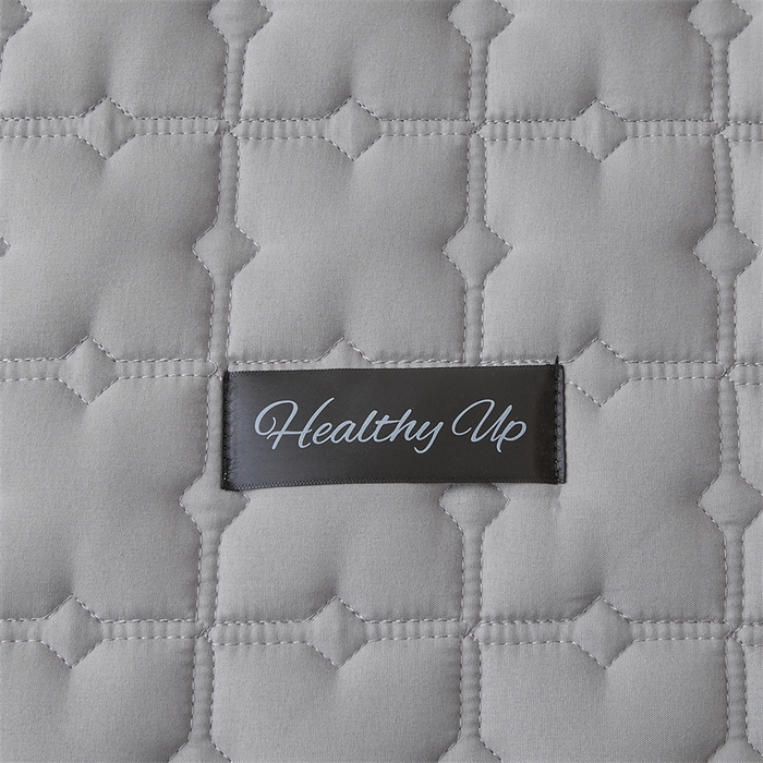 91家纺网 家纺一手货源 找家纺 3C 2025新款A类时尚格防水隔脏床笠 时尚格-云雾灰