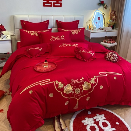 91家纺网 家纺一手货源 找家纺 东方合美（原：皇家传奇） 2023新款小红书风格热款40S婚庆系列 幸福