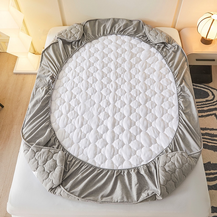 91家纺网 家纺一手货源 找家纺 （总）3C 2025新款全棉水洗棉夹棉床笠-梦屿系列