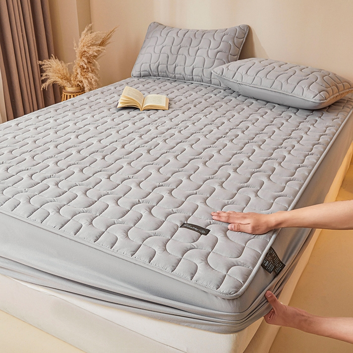 91家纺网 家纺一手货源 找家纺 （总）3C 2025新款A类亲肤夹棉床笠-阡陌