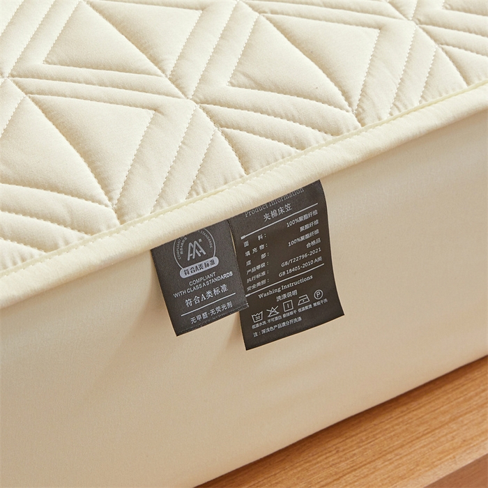 91家纺网 家纺一手货源 找家纺 （总）3C 2025新款A类三角格防水隔脏床笠