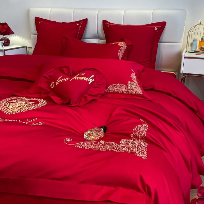 91家纺网 家纺一手货源 找家纺 东方合美（原：皇家传奇） 2023新款小红书风格热款40S婚庆系列 挚爱