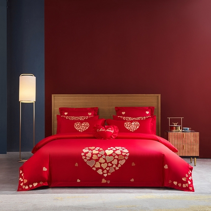 91家纺网 家纺一手货源 找家纺 （总）东方合美（原：皇家传奇） 2023新款100磨毛婚庆多件套系列