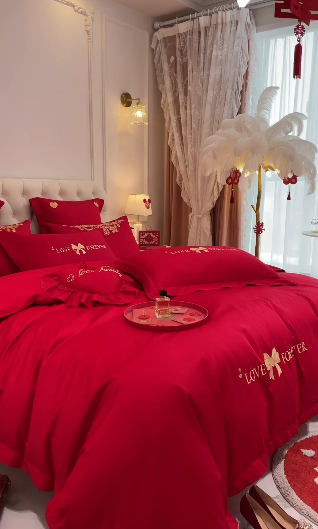 91家纺网 家纺一手货源 找家纺 东方合美（原：皇家传奇） 2023新款亲肤舒适时尚婚庆四件套系列 爱丽丝