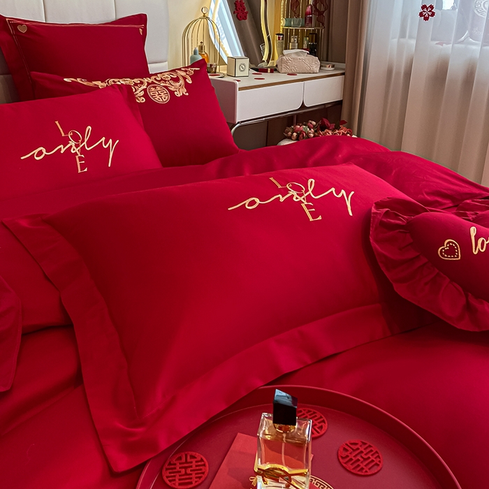 91家纺网 家纺一手货源 找家纺 东方合美（原：皇家传奇） 2023新款小红书风格热款40S婚庆系列 love