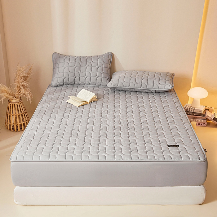 91家纺网 家纺一手货源 找家纺 （总）3C 2025新款A类亲肤夹棉床笠-阡陌