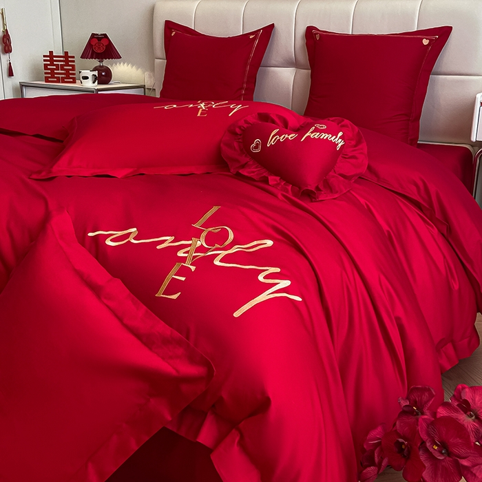 91家纺网 家纺一手货源 找家纺 东方合美（原：皇家传奇） 2023新款小红书风格热款40S婚庆系列 love