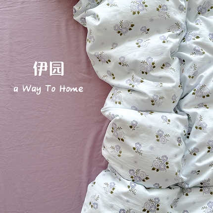 91家纺网 家纺一手货源 找家纺 （总）阿曼达 2024新款ins博主风亲肤柔软印花卡通水洗m四件套（专版花型）